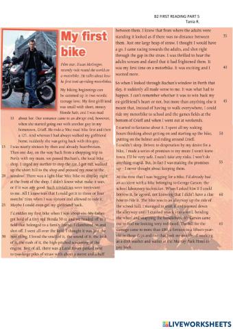 B2 first reading part 5 and phrasal vebrs