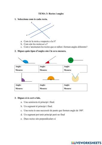 Rectes i angles