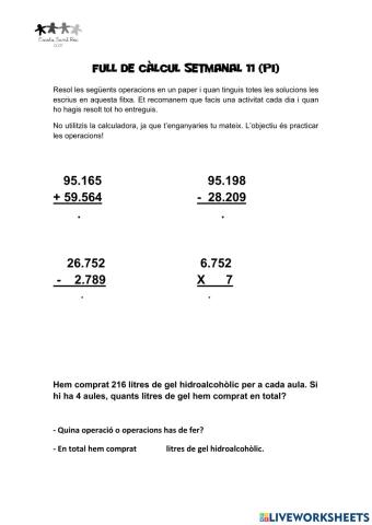 Full de càlcul 11-PI