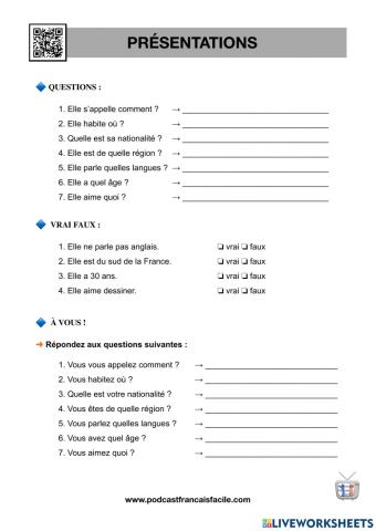 Presentation personelle