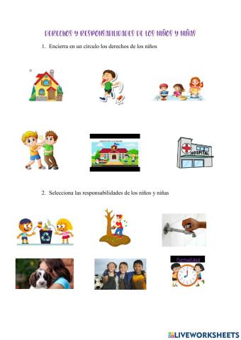 Derecho sy responsabilidades de los niños y niñas