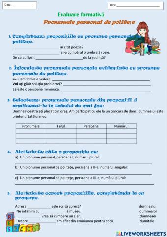 Pronumele personal de politețe