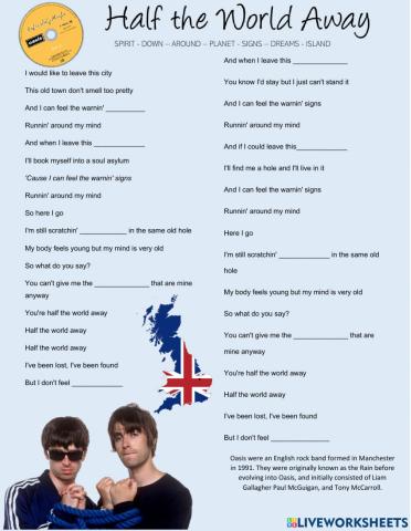 Half The World Away by Oasis