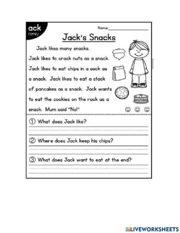 Jack's snacks