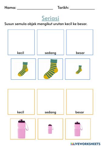 Seriasi - kecil ke besar
