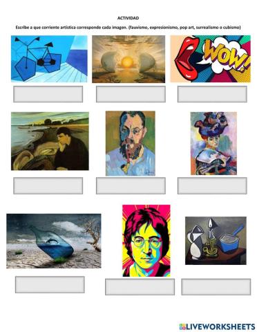 Corrientes artisticas