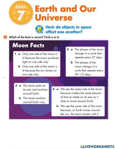 What is known about the moon?