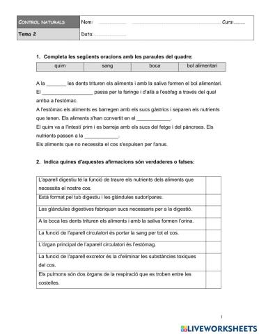 Aparells del cos humà