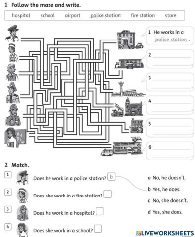 Where does she work?