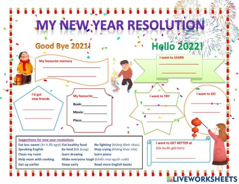 NEW YEAR resolution 2022