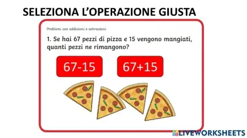 Addizione o sottrazione