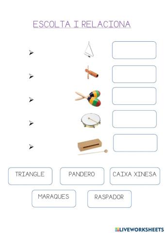 Relaciona audio y palabra