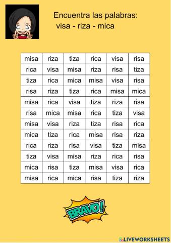 Rastreo de palabras 08