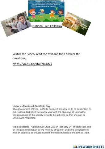 National  Girl Child  Day