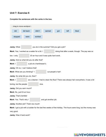 Mindset Foundation - Languague Builder Skills Modules - Unit 7 Ex6