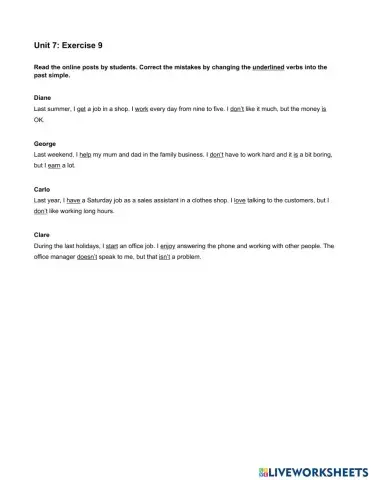 Mindset Foundation - Languague Builder Skills Modules - Unit 7 Ex9