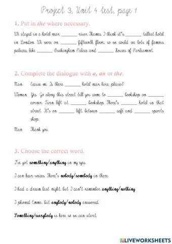 Project 3 Unit 4 revision