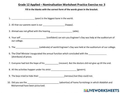 12 App - Nominalisation WS3