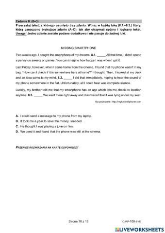 Egzamin ósmoklasisty 03.2021 part 2