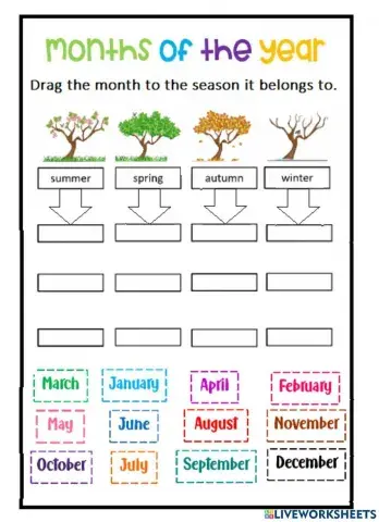 Months of the Year Season