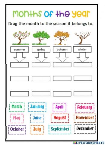 Months of the Year Season