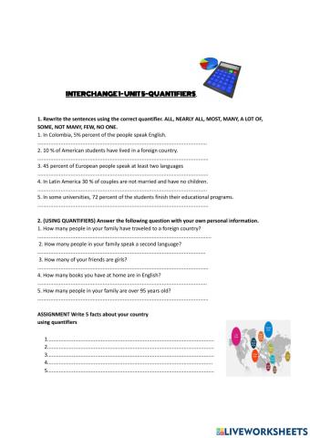 Quantifiers-Interchnage 1-unit 5