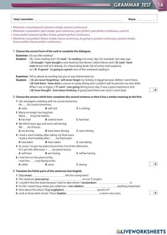 General grammar test