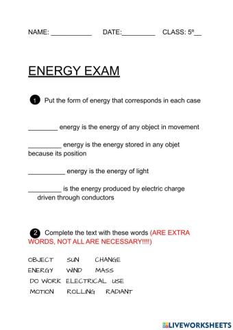 Types of enegy
