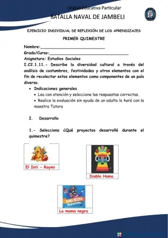 Examen de estudioa sociales