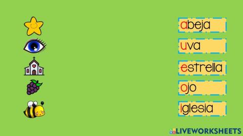 Asociar figura palabra