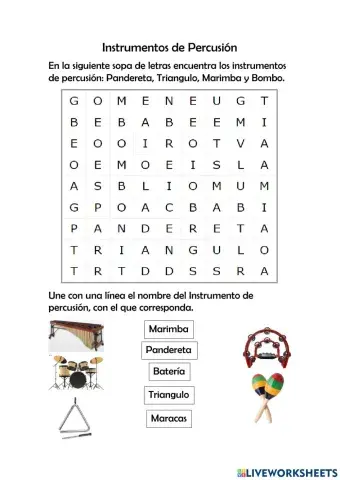 Instrumentos de Percusión
