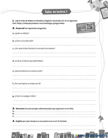 Mito de Midas - Lengua 6to grado primaria