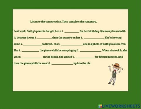Listening comprehension a2