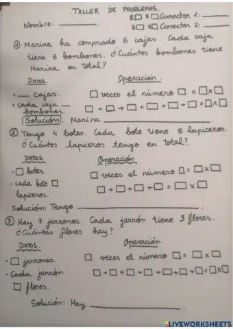 Inicio multiplicación