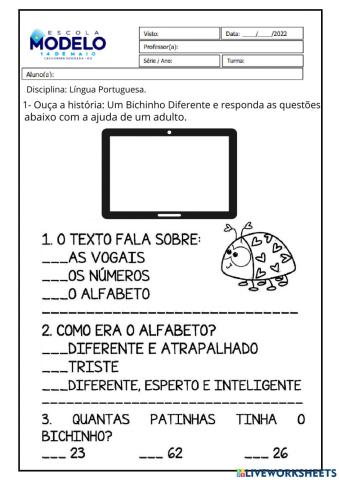 História Um Bichinho Diferente