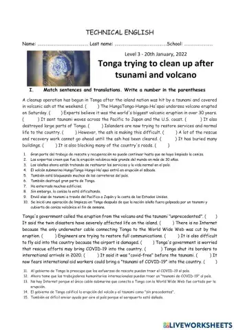 Tonga trying to clean up after tsunami and volcano