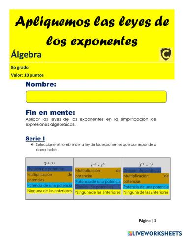 Leyes de los radicales