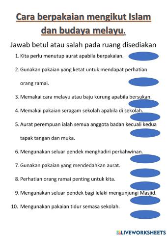 Cara berpakaian sesuai