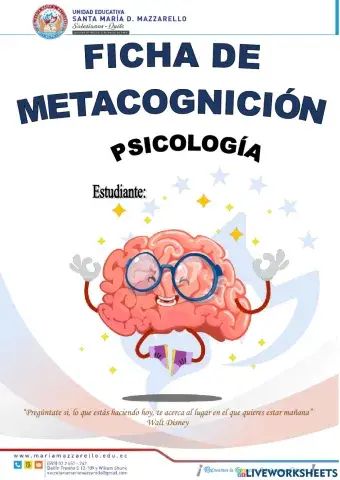 PSICOLOGÍA METACOGNICIÓN- II PARCIAL