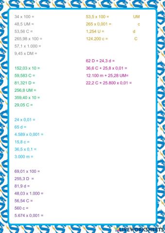 conversión decimales ABN