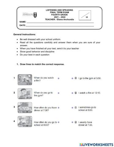 Listening Final Exam: Acacias