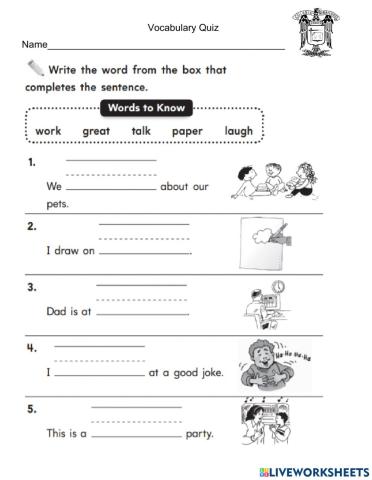 Journeys Vocabulary Lessons 18-19