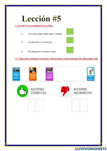 Lección Estudios Sociales