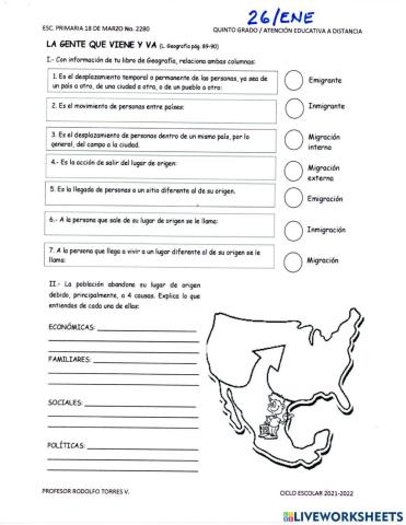 La gente que viene y va