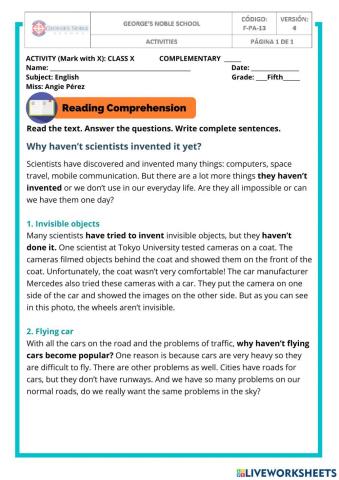 Why haven't scientists invented yet?