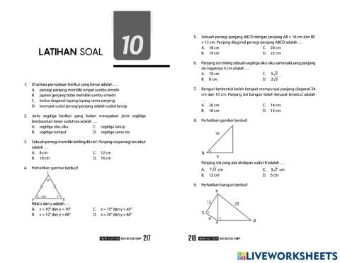 Matematika bab 10 bangun datar