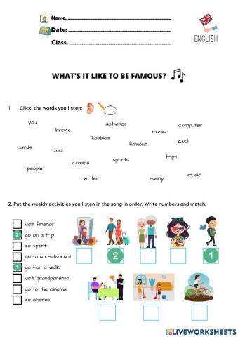 What's it like to be famous song