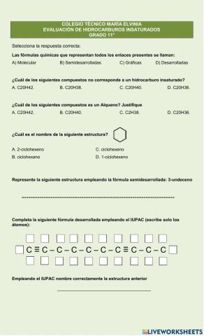 Hidrocarburos insaturados