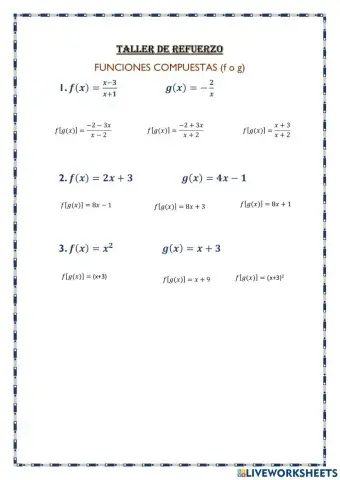 Funciones compuestas
