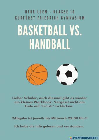 Basketball handball